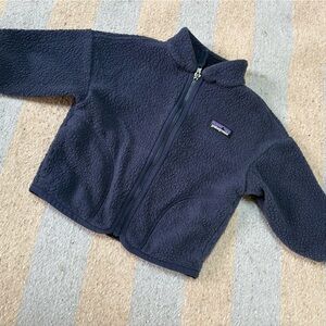 Patagonia Baby Navy Blue Fleece Jacket